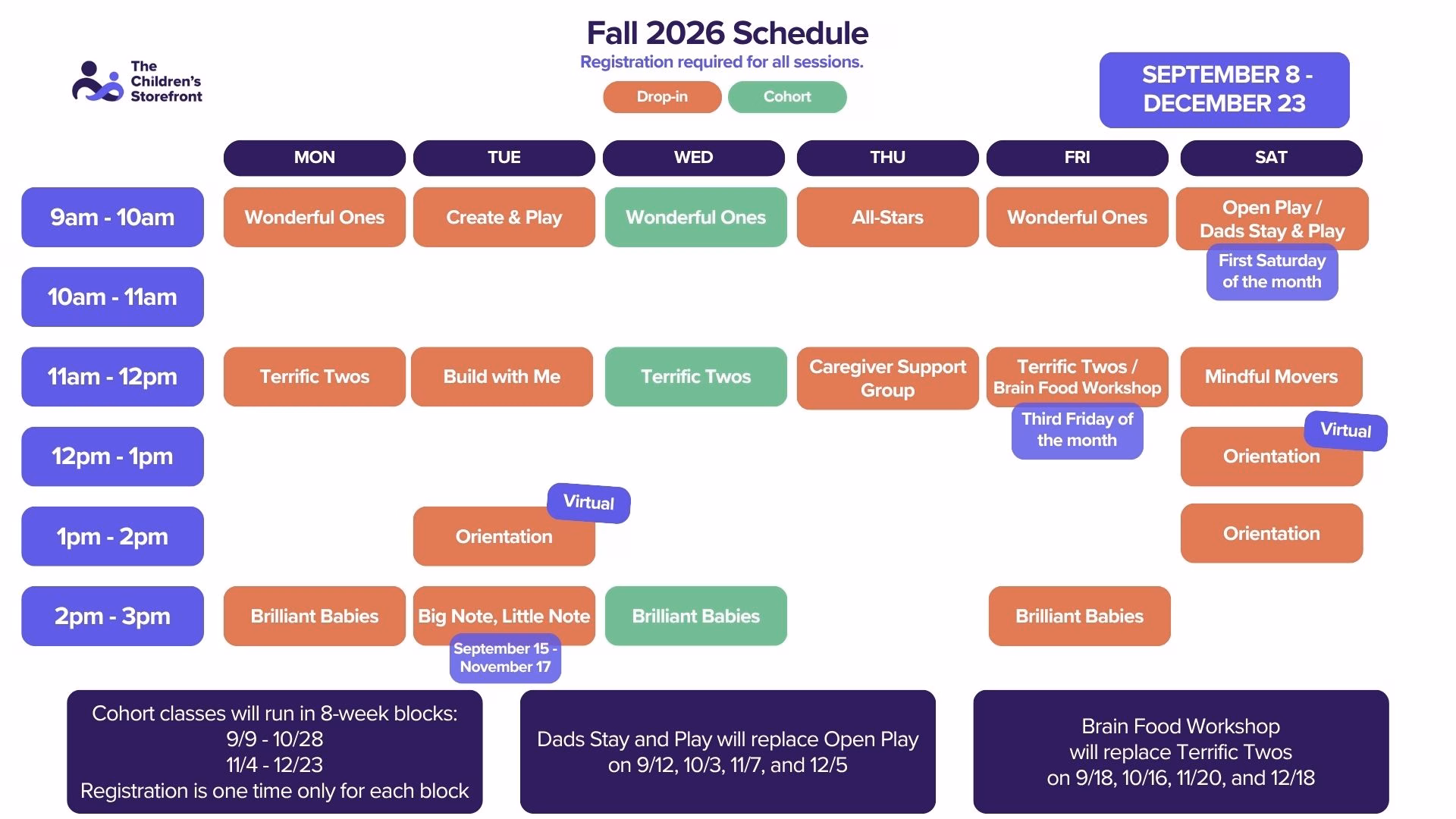 Fall Calendar 2026